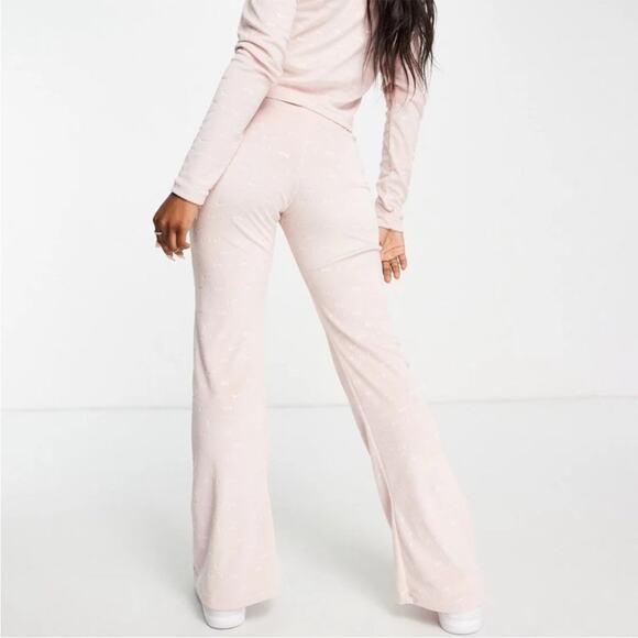 Nike Air Velour Baby Pink Logo Pants Size S - Picture 5 of 11